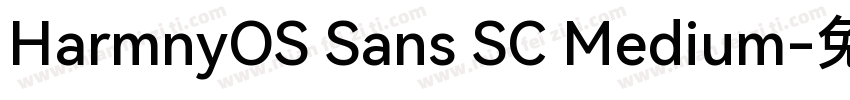 HarmnyOS Sans SC Medium字体转换